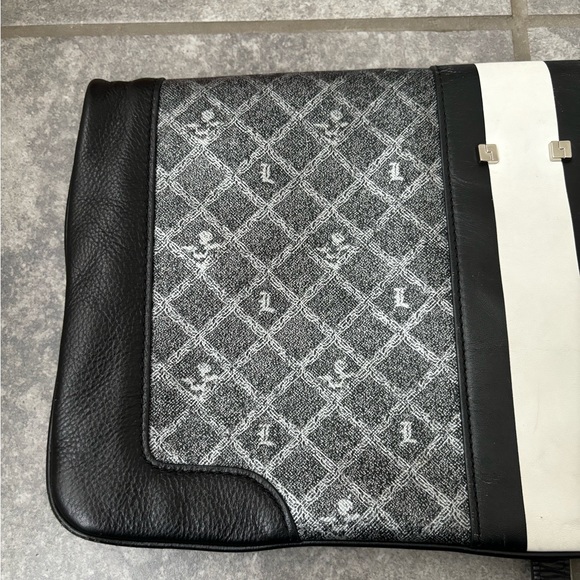 L.A.M.B. GWEN STEFANI Signature Foldover Clutch Leather HandBag Clutch Purse - Picture 12 of 13